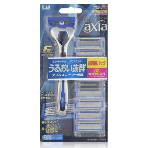 貝印 カイレザー アクシア バリューパック スリム 本体＋替刃9ヶ付