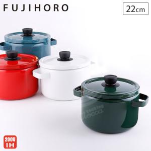 野田琺瑯（noda horo） ミモザ 両手鍋 深型 24cm ih 日本製 MIMOZA JM