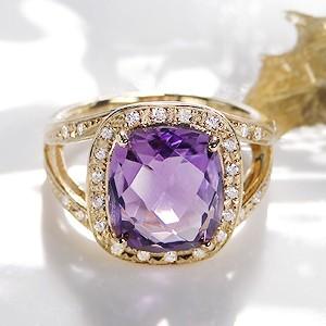 Classic CHESS（クラシックチェス） K18YG アメジスト ダイヤモンド