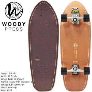 WOODY PRESS CARVING 30inch：サーフ系 カービングトラック スケート