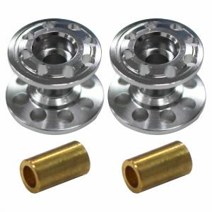 送料220円】ミニ四駆 2段 アルミ ローラー 軽量 2個セット 13-12mm