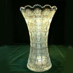 ボヘミアングラス 500PKカット 花瓶（フラワーベース） : コリーネ