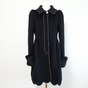 Leilian（レリアン） #wnc コート ステンカラーコート 9 黒 シルク