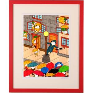 シム・シメール アフリカ・ライジング・2 インテリア 絵画 象 キリン