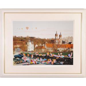 キティちゃん 絵画 サンリオ キャラクター シルクスクリーン 版画 山口