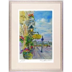 フィンランド 絵画 風景画 北欧 ルピナス 花 絵 版画 ジークレー 石井