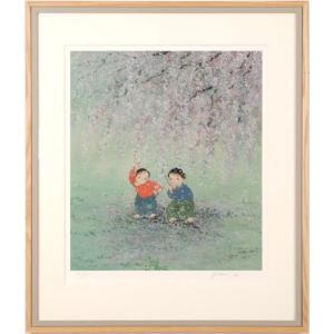 ゴルフ 絵画 シルクスクリーン 版画 マーク・キング 「TPCソーグラス17