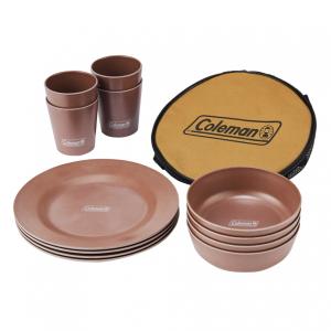 FOXDOOR アウトドア 食器セット 3種 各4点 計12点 シェラカップ 平皿