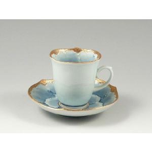 大倉陶園 日本製 金白金蝕ぶどう唐草 カップ＆ソーサー 6C/1246 洋食器