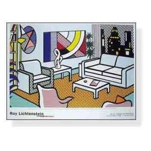 Cow Going Abstract 1985（ロイ リキテンスタイン） 額装品 ウッドハイ