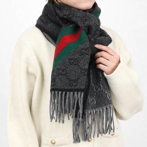 GUCCI（グッチ） ストール メンズ レディース ウール100% GG柄