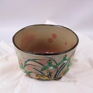 茶道具 抹茶茶碗 仁清写し 撫子 永楽善五郎作 永楽即全作 仁清写 仁清