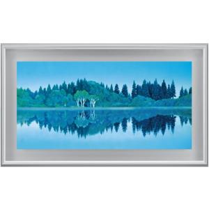 東山魁夷 生前作 「 緑の渓 」 リトグラフ 版画 版画 絵画 日本画 人気