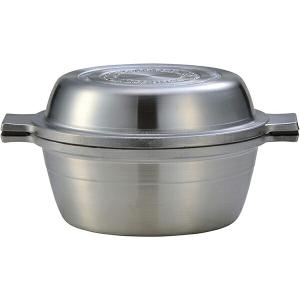 ムスイ 無水鍋 両手鍋 20cm 直火専用 1鍋8役 MUS62 シルバーカラー HAL