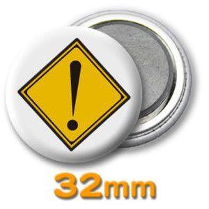 缶バッジ（道路標識）ピンバッヂ76mm : オリジナルグッズ専門店ファン
