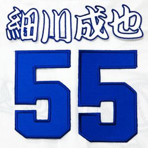 ☆送料無料☆中日 ドラゴンズ 細川成也 背番号 & 毛筆 ビジター 応援