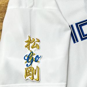 ☆送料無料☆中日 ドラゴンズ 金丸夢斗 背番号 & 毛筆 ビジター 刺繍