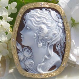 CAMEO（カメオ） Giuseppe Tesoriere作 サードニクスシェル 天然