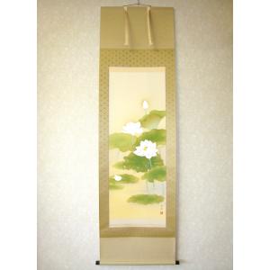 特価軸】掛け軸 掛軸 彩色山水(夏の海の風景) 田中祥堂 (真筆・新品