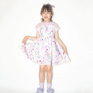 mezzo piano メゾピアノ 星座柄カットワンピース 100 110 120 130