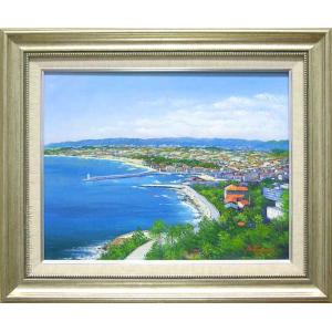油絵 北川 照生 号／8万9千円『 白川郷 』F10号 油彩画 絵画 風景画