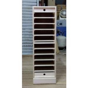 掛け軸収納庫桐たんす桐軸入れ掛軸ケース総桐掛け軸収納庫・8本用製造