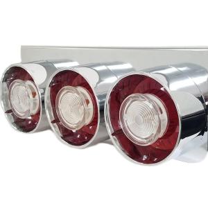 トラックテール 角型3連 デコトラ トラック野郎 カスタム 汎用