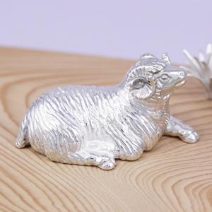 置物 干支（銀製）申・猿・さる・サル 座 : 京都工芸舎 Yahoo!店