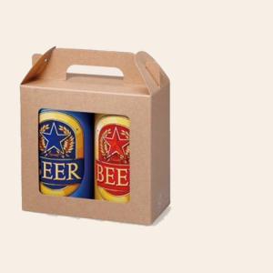 ヤマニパッケージ 缶ビール箱 K-1570FSR ハンディケース 350ml 3本FSR
