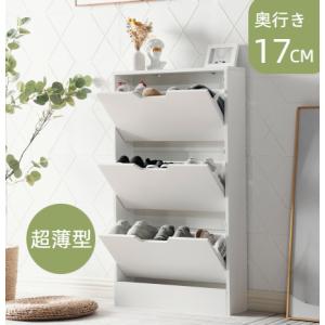 シューズボックス スリム 3段 レッド アイアン DOTTUS ドッタス