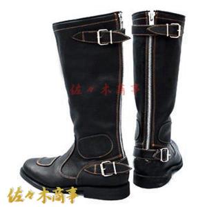 バイク ロング ブーツ メンズ レディース ライダー 特攻ブーツ 旧車 PU