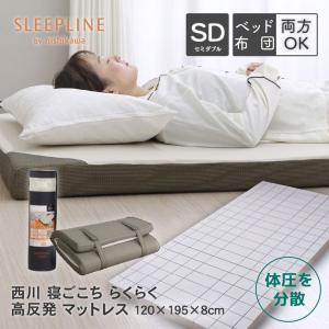 シングル 西川 高反発 マットレス 97×195cm 厚み 8cm 敷き布団 寝返り