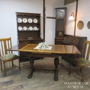イギリス アンティーク 家具 ダイニングテーブル ドローリーフテーブル