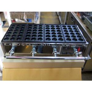 山下金物銅板たこ焼き器）天然ガス用 18穴2丁（2連） （送料無料