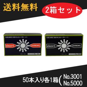 コウケントー 光線治療器用カーボン 3001番 4008番 セット 10本入り各1