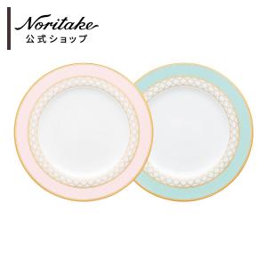 ノリタケ トレフォリオゴールド&プラチナ モーニングペア(色変り