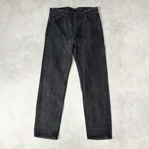 90's Levi's 505 PIECE-DYEING BLACK JEANS MADE IN USA W34L34