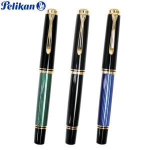 Pelikan（ペリカン） スーベレーン 万年筆 M600 ブルー 青縞 名入れ