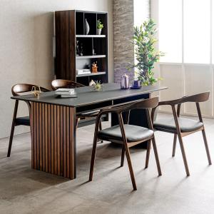 ニトリ（NITORI） 幅150 ダイニングテーブル(サザナミ2 150 DBR) 4人