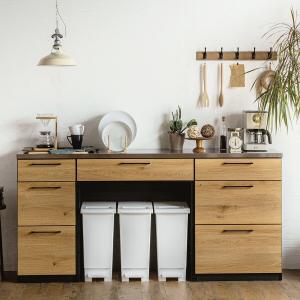 ニトリ（NITORI） シンプルキッチンカウンター180 (オープン＋扉＋