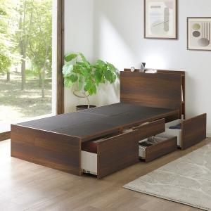 ニトリ（NITORI） 引き出し収納付き シングルベッドフレーム(KR GY