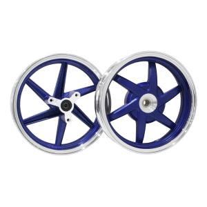 アルミホイール スーパーDIO SR/ZX AF27/AF28 前後セット 青 : shop