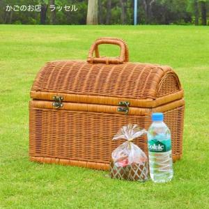 籐 かご バスケット 布付き ピクニックバスケット 籠 ラタン 収納かご