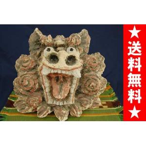 角獅子ペア（大）＠末吉陶器工房 沖縄 置きもの シーサー 沖縄産 風水