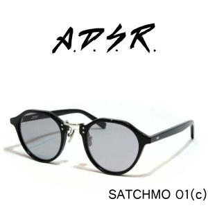 A.D.S.R. adsr サングラス SATCHMO サッチモ 01 ブラック シルバー
