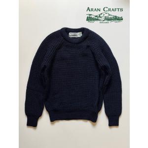 アランクラフト ロールネック フィッシャーマンセーター アイルランド