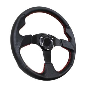 モモ形状 MOMOステアリング レッドステッチ レザー 32Φ GRIP ROYAL