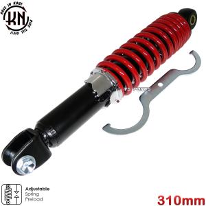 ツインダンパー KNリアサス黒赤290mm ジョグZR SA13J ジョグZ ジョグEX