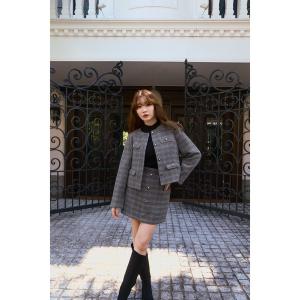 Her lip to スカート Hemingway Check Tweed Skirt : ZOZOTOWN Yahoo