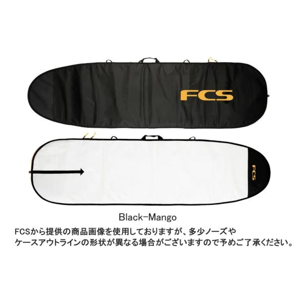 FCS CLASSIC FUN/FISH ボードケース 8'6 Black-Mango : セモンクロワ